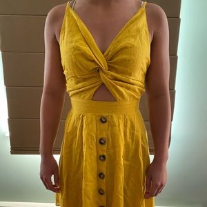 Yellow summer dress